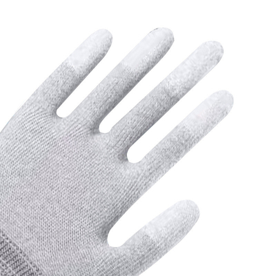 Antistatische Zwarte Nylon Ondergedompelde ESD de Handschoenenpu van het Veiligheidswerk Touchscreen Extreme Greep