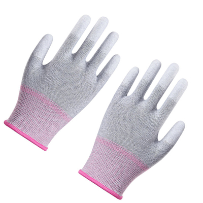 Antistatische Zwarte Nylon Ondergedompelde ESD de Handschoenenpu van het Veiligheidswerk Touchscreen Extreme Greep