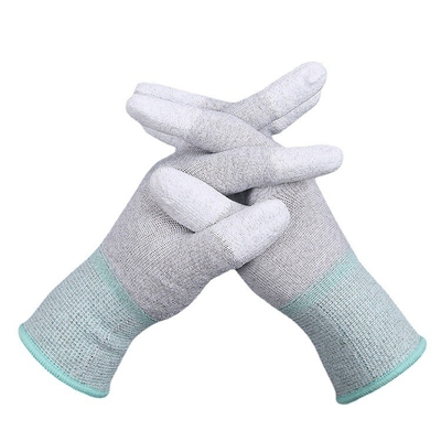 Antistatische Zwarte Nylon Ondergedompelde ESD de Handschoenenpu van het Veiligheidswerk Touchscreen Extreme Greep