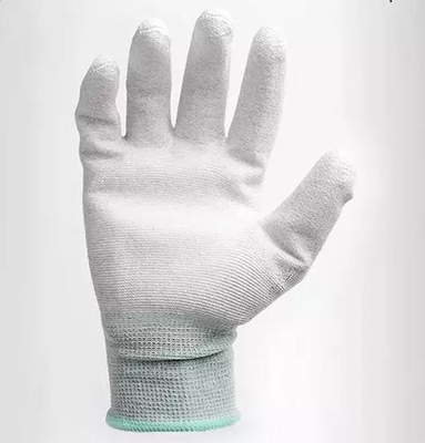 De Vingeresd van de koolstofvezel Pu Met een laag bedekte Antistatische Hoogste Geschikte Handschoenen voor PC-de Bouw