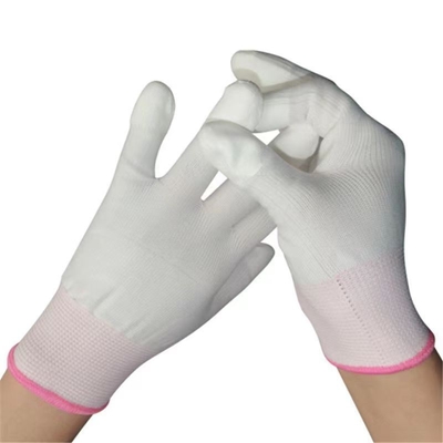 Nylon die Antistatische het Werkhandschoenen werken 13 de Vezel Hoogste Geschikte ESD van de Maat Naadloze Koolstof Handschoenen