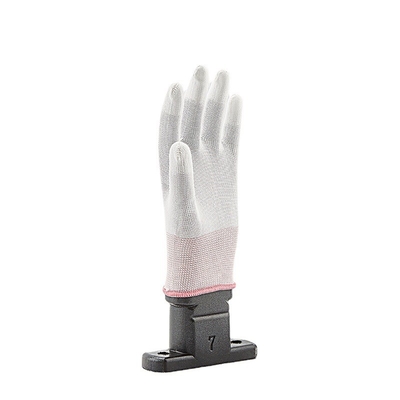 OEM Antistatische ESD van de Koolstofvezel Vinger Hoogste Geschikte Pu Met een laag bedekte Handschoenen 13 Maat Grijze ESD Handschoenen