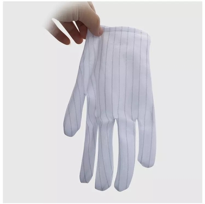 Nylon Witte ESD Pu Hoogste de Veiligheidsesd van de Koolstofvezel Antistatische Werkende Handschoenen voor Cleanroom