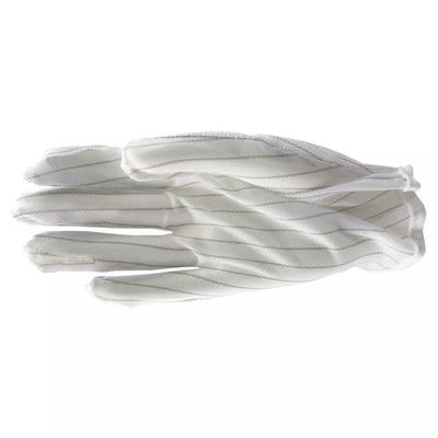 Nylon Witte ESD Pu Hoogste de Veiligheidsesd van de Koolstofvezel Antistatische Werkende Handschoenen voor Cleanroom