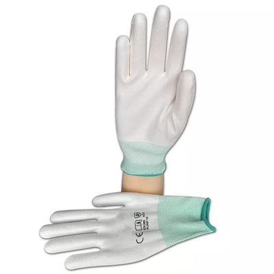 Het polyurethaan bedekte 13 van de Maatpolyester Antistatische ESD Pu Ondergedompelde de Veiligheidshandschoenen met een laag van de Voeringshyflex