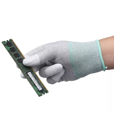 Cleanroom die Antistatische Hittebestendige Met een laag bedekte Handschoenen Pu werkt