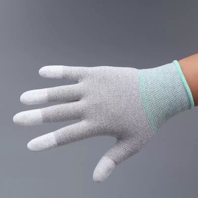 Cleanroom die Antistatische Hittebestendige Met een laag bedekte Handschoenen Pu werkt