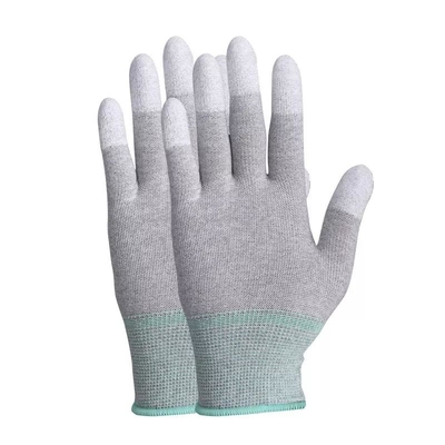 Cleanroom die Antistatische Hittebestendige Met een laag bedekte Handschoenen Pu werkt
