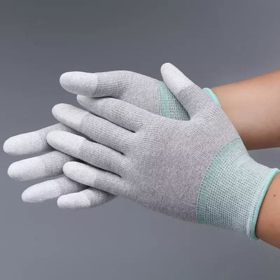 Cleanroom die Antistatische Hittebestendige Met een laag bedekte Handschoenen Pu werkt