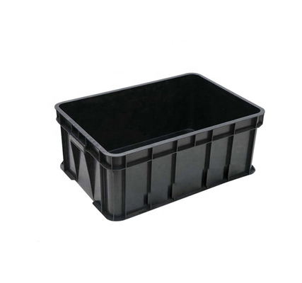 De antistatische van de de Bakdoos van Elektronikatray folding ESD Plastic Zwarte met Verdelers