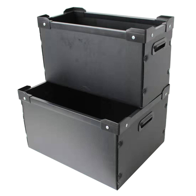 De geleidende Container Antistatische Plastic ESD Zwarte van de Doosomloop