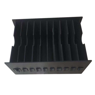 De geleidende Container Antistatische Plastic ESD Zwarte van de Doosomloop