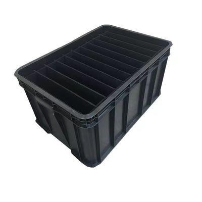 De elektronische SMT-Rekesd Zwarte Geleidende Plastic Antistatische Omloop van de Opslagdoos