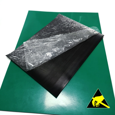 Blauwgroene Zwarte 2mm 3mm Elektrostatische Huid ESD Rubbermat for workbench