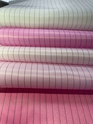 5mm/4mm Net/Strookesd Polyester/Katoenen elektrisch Geleidende Stof met het Statische Bederf van 0.1s
