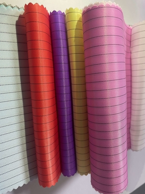 De antistatische Cleanroom Stofdichte 5mm van de Polyesterripstop ESD van de Net Eenvormige Doek Antistatische Stof voor Workwear