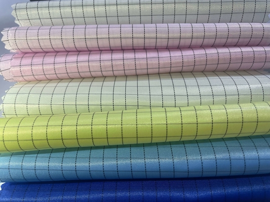 Polyester/Katoenen Antistatische ESD Stoffen Witte 100d*100d