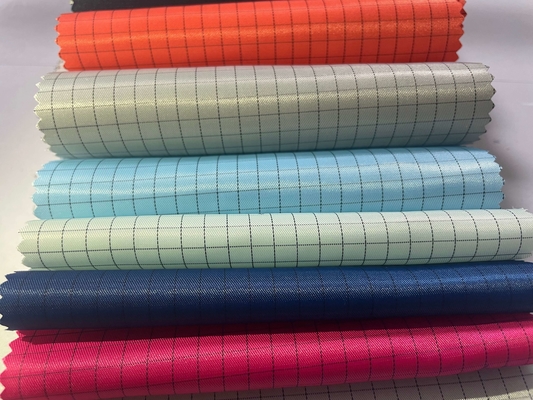 5 mm ESD Grid Polyester Antistatisch Antistatisch Cleanroom Geleidende stof Stofvrije kledingstof