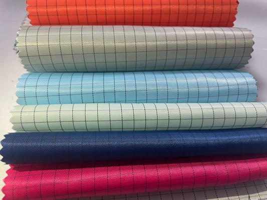 5 mm ESD Grid Polyester Antistatisch Antistatisch Cleanroom Geleidende stof Stofvrije kledingstof
