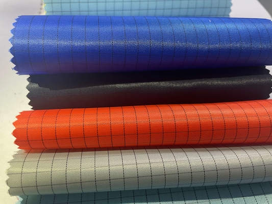5 mm ESD Grid Polyester Antistatisch Antistatisch Cleanroom Geleidende stof Stofvrije kledingstof