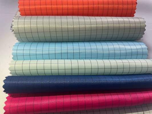 5 mm ESD Grid Polyester Antistatisch Antistatisch Cleanroom Geleidende stof Stofvrije kledingstof