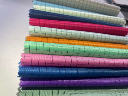Medische Antistatische Stoffenesd Strook 5mm 99%-van het de Vezel Antistatische Werk van de Polyester1% Koolstof de Klerenstof