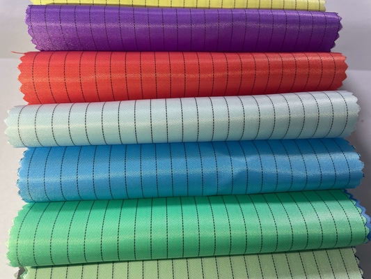 130GSM antistatisch ESD polyester 5 mm streep polyester koolstof ESD-stof