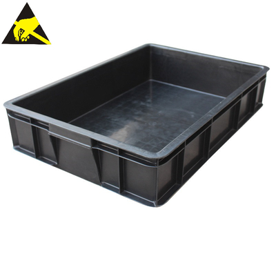 Plastic Antistatische Dienbladesd Zwarte die Antistatische de Doos Antistatische Dozen van de Kartoncontainer voor Elektronika vouwen