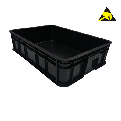 Esd Antistatisch Esd van de de Opslagdoos van PCB van de de Rekken Geleidend Plastic Container van de Opslagdoos de Bakkenesd Geval met Deksel
