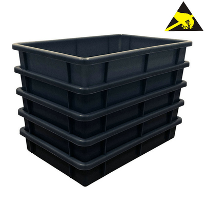 ESD van de de Componentenopslag van pp de Antistatische Dozen van Containertray pallet bin anti-static conductive