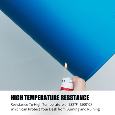 Niet Giftige Blauwe ESD Rubbermat silicone rubber phone mat met magnetische sectie