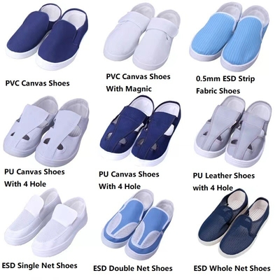 Cleanroom In te ademen Antistatische ESD Schoenen Witte ESD Veiligheidsschoenen