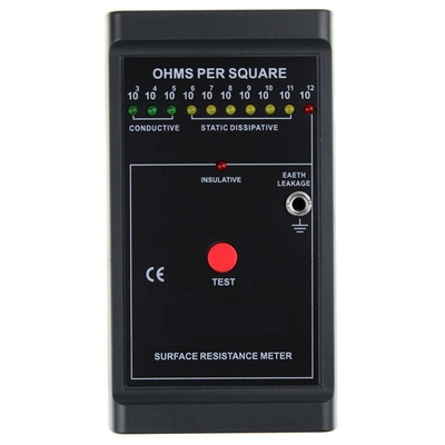 Zwarte Draagbare ESD van de het Meetapparaat Statische Elektriciteit van de Polsriem de Opsporingsmonitor