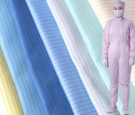 Polyester Antistatische ESD Schone de Zaal van de Stoffen Elektronische Fabriek Stoffen