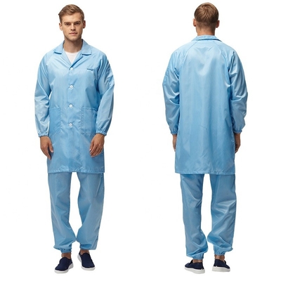 Antistatische ESD van de de Polyester2% Koolstof van het het Werkkostuum 98% Schone de Zaal Kleren
