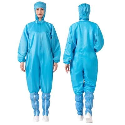 Geleidend Vezel Antistatisch Algemeen ESD Unisex-Overjascleanroom Kostuum