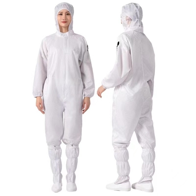Geleidend Vezel Antistatisch Algemeen ESD Unisex-Overjascleanroom Kostuum