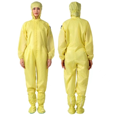 Geleidend Vezel Antistatisch Algemeen ESD Unisex-Overjascleanroom Kostuum