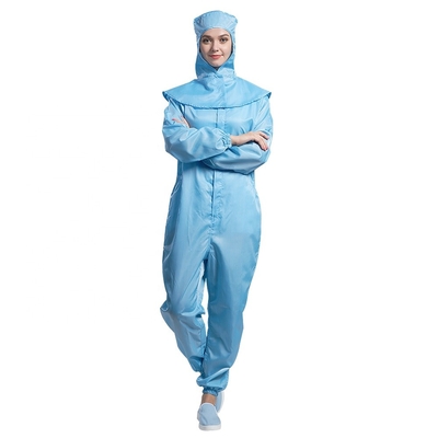 In te ademen Antistatische Kledingstukken ESD Stofdichte Unisex-Jumpsuit met Ritssluiting