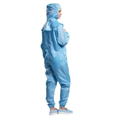 In te ademen Antistatische Kledingstukken ESD Stofdichte Unisex-Jumpsuit met Ritssluiting