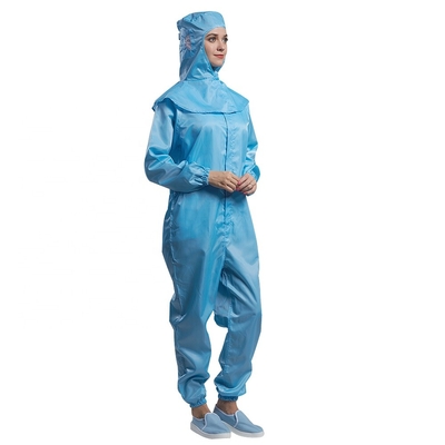 In te ademen Antistatische Kledingstukken ESD Stofdichte Unisex-Jumpsuit met Ritssluiting