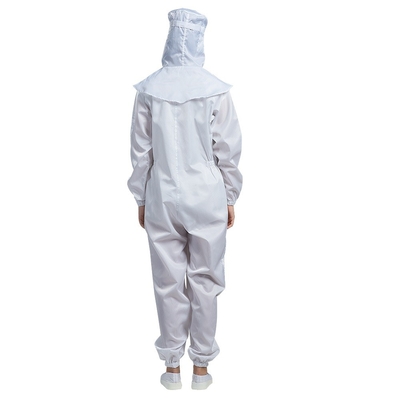 ESD Antistatische Jumpsuit Zuurvaste Stofvrije Schone Zaal Doek Met een kap