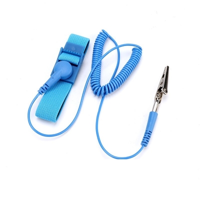 De blauwe 3meters-de Stoffenesd van Lijnpvc Armband van de Polsriem voor Cleanroom