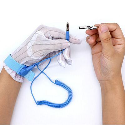 De blauwe 3meters-de Stoffenesd van Lijnpvc Armband van de Polsriem voor Cleanroom