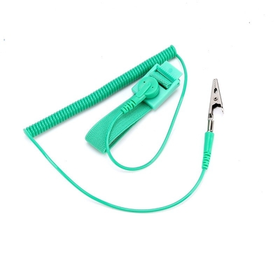 Geribd Antistatisch ESD Spiraalvormig de Kabel Elektrostatisch Gebied van de Polsriem