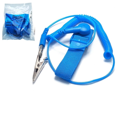 De geleidende Nylon Elastische ESD Antistatische Armband die van de Polsband Koord aan de grond zetten