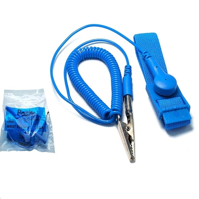 De geleidende Nylon Elastische ESD Antistatische Armband die van de Polsband Koord aan de grond zetten