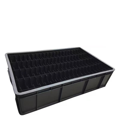 ESD OEM de Antistatische Zwarte van de de Palletomloop van de Container Plastic Douane