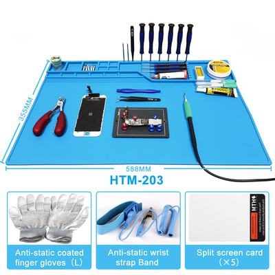 PC ESD van de Fairtechtelefoon Antistatische Reparatie Mat Silicone Pad Desk Platform