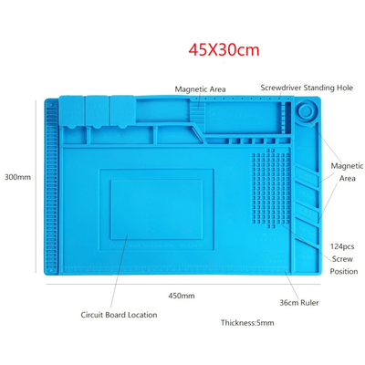 Het Stootkussen ESD Antistatisch Solderend Mat Heat Resistant Repair Tools van het lassensilicone